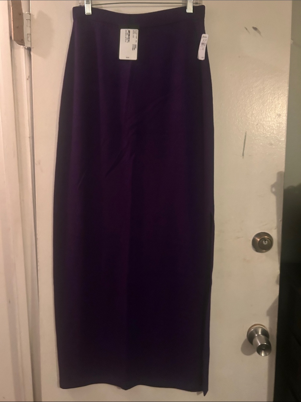 St. John Deep Purple Maxi Skirt